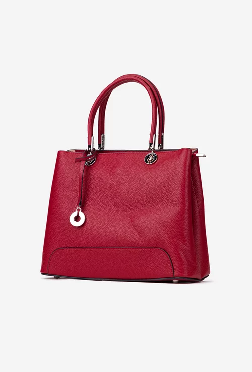 Geanta dama visinie din piele texturata