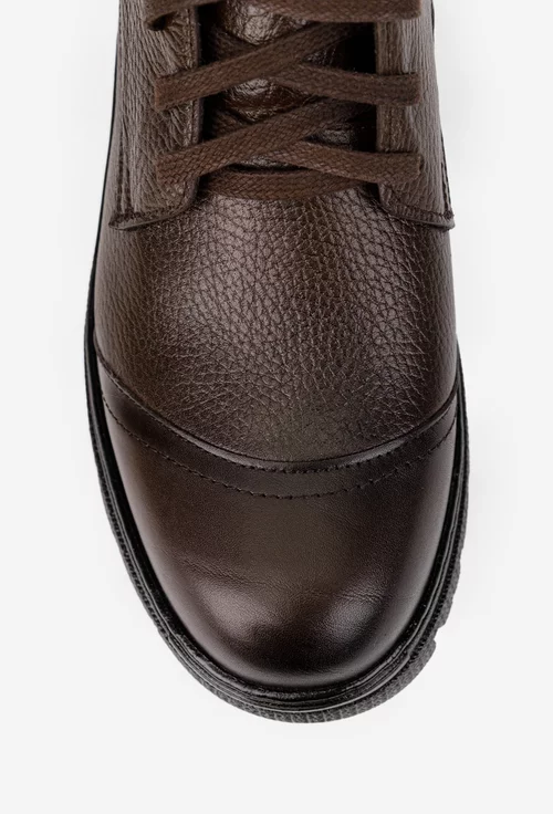 Ghete barbati confectionate din piele maro