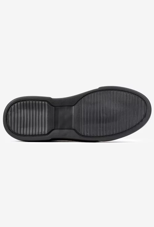 Ghete barbati confectionate din piele nabuc neagra