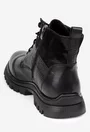 Ghete barbati confectionate din piele neagra