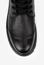 Ghete barbati confectionate din piele neagra