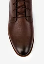 Ghete barbati confectionate din piele texturata maro