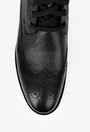Ghete barbati confectionate din piele texturata neagra