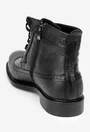 Ghete barbati confectionate din piele texturata neagra