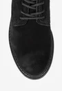 Ghete barbati din piele intoarsa neagra