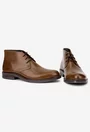 Ghete barbati din piele naturala maro
