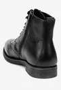 Ghete barbati din piele naturala neagra