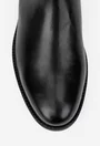 Ghete barbati din piele naturala neagra cu elastic