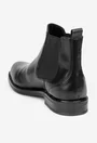 Ghete barbati din piele naturala neagra cu elastic