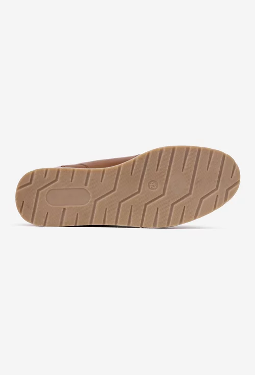 Ghete barbati maro din piele naturala