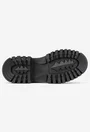 Ghete dama cu elastic realizate din piele intoarsa neagra