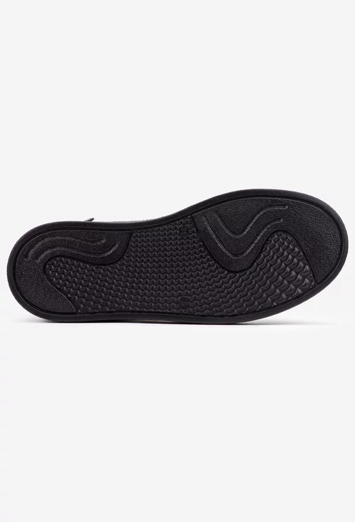 Ghete dama gri din piele naturala