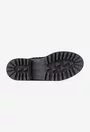 Ghete dama inalte negre confectionate din piele intoarsa