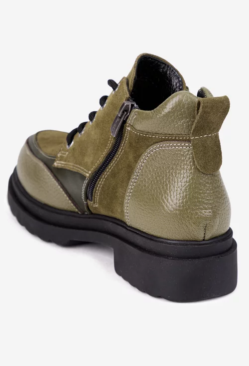 Ghete dama kaki din mai multe tipuri de piele