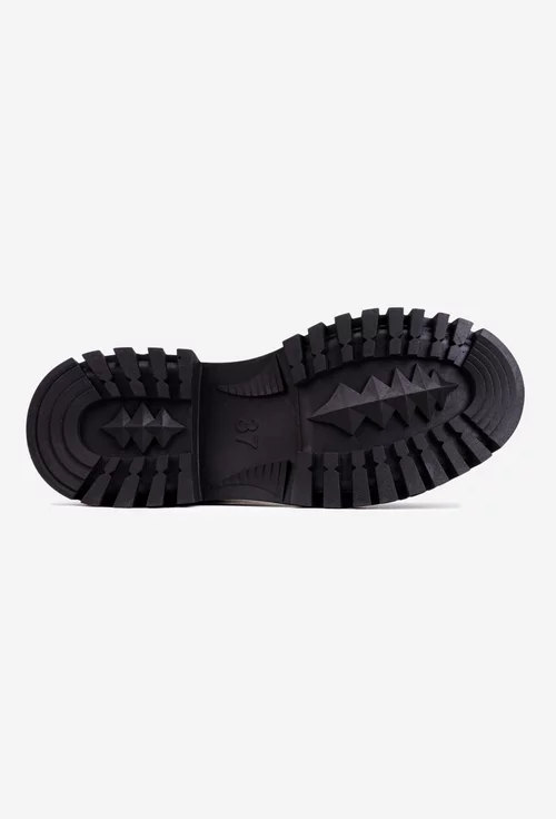 Ghete dama kaki din piele intoarsa