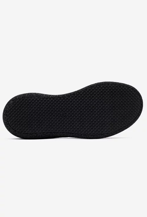 Ghete dama kaki din piele intoarsa cu material textil negru