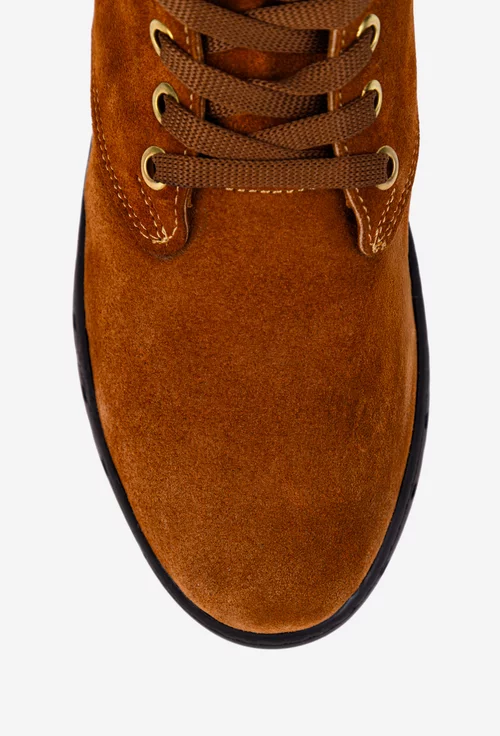 Ghete dama maro din piele intoarsa