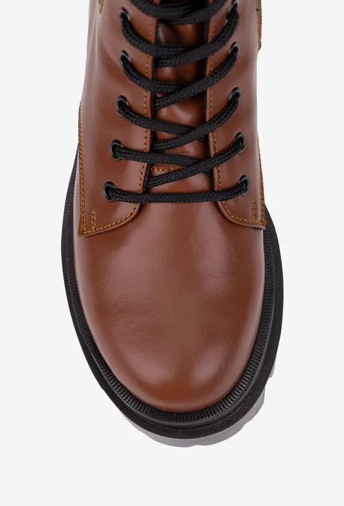 Ghete dama maro din piele naturala cu elastic in lateral