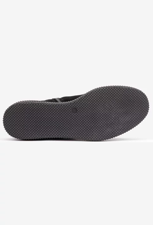 Ghete dama negre din piele intoarsa picture - 4