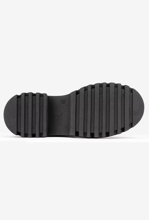 Ghete dama negre din piele naturala