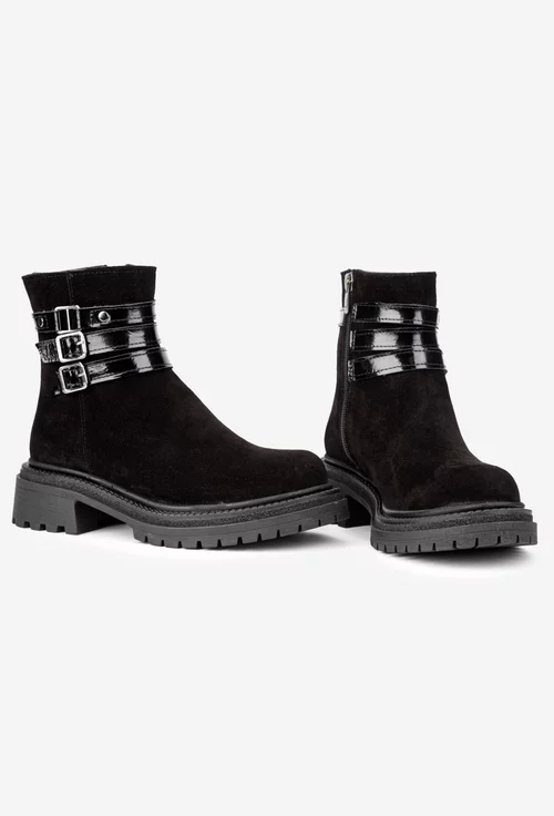 Ghete dama NUR din piele intoarsa