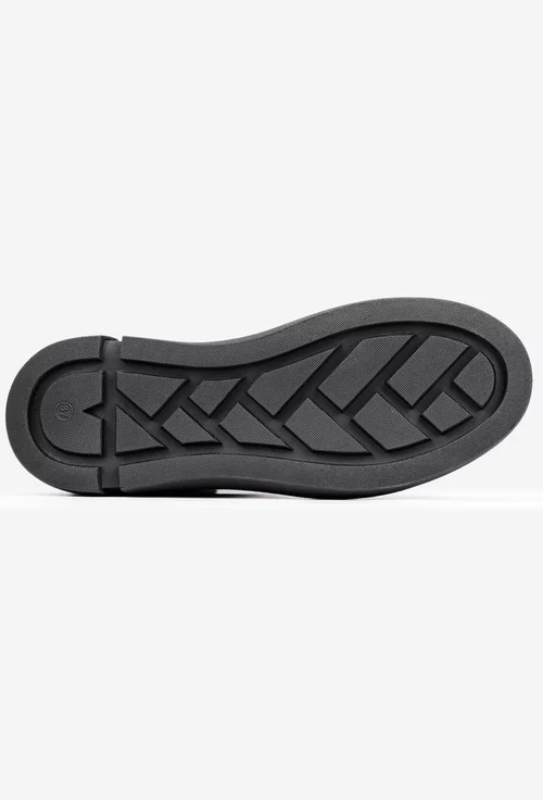 Ghete dama NUR din piele intoarsa neagra cu fermoar