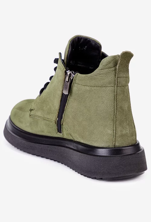 Ghete dama NUR din piele kaki