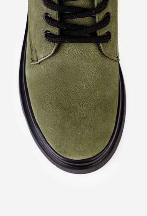 Ghete dama NUR din piele kaki