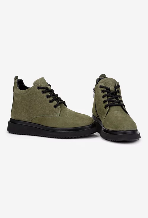 Ghete dama NUR din piele kaki