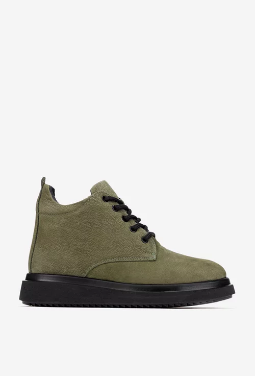 Ghete dama NUR din piele kaki