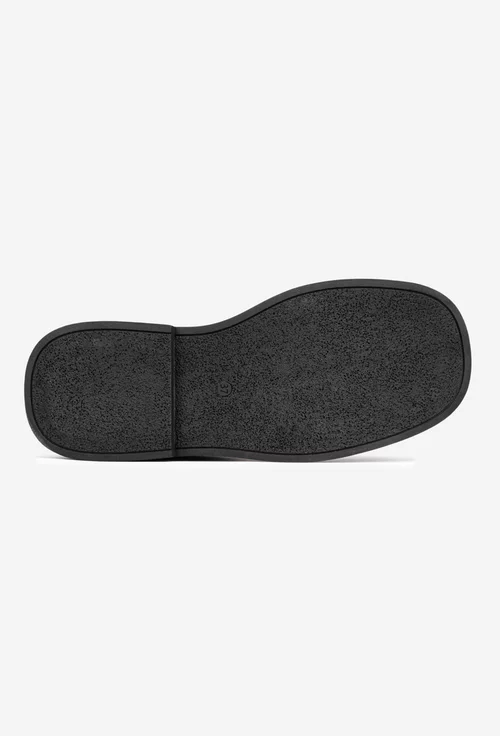 Ghete dama NUR din piele naturala neagra