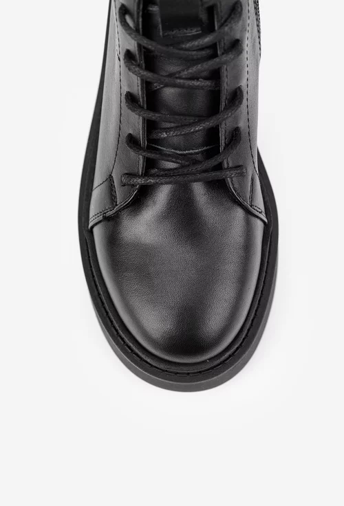 Ghete dama NUR din piele naturala neagra