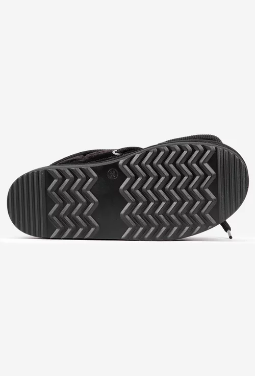 Ghete dama NUR imblanite din piele intoarsa si blanita neagra