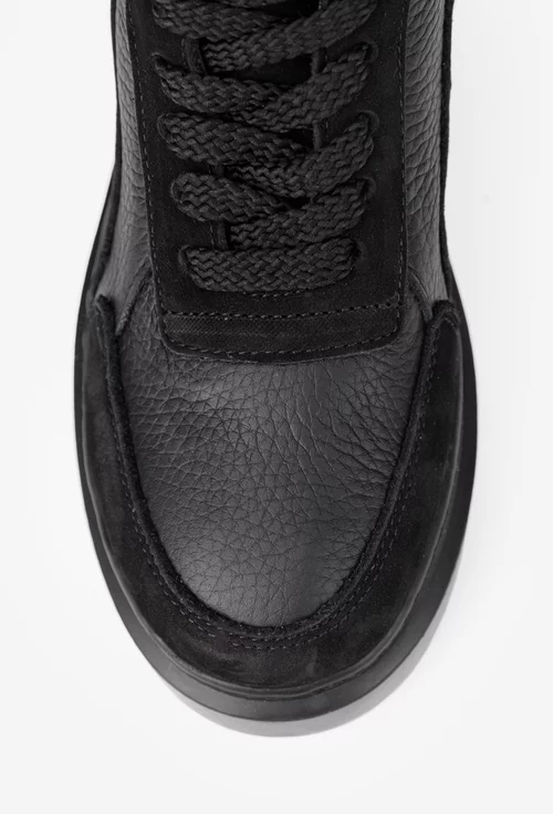 Ghete dama NUR negre din piele