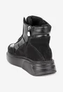 Ghete dama NUR negre din piele