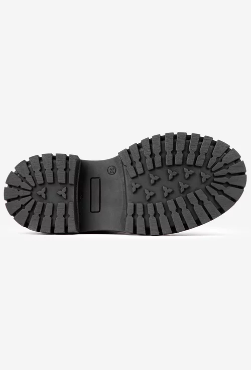 Ghete dama NUR negre din piele intoarsa