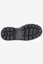 Ghete dama NUR negre din piele nabuc tip slip-on