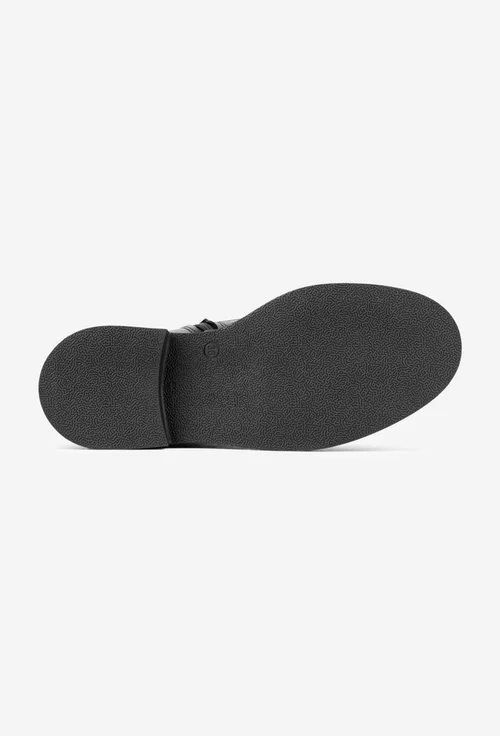 Ghete dama NUR negre din piele naturala