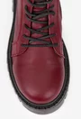 Ghete dama realizate din piele naturala burgundy