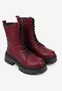Ghete dama realizate din piele naturala burgundy