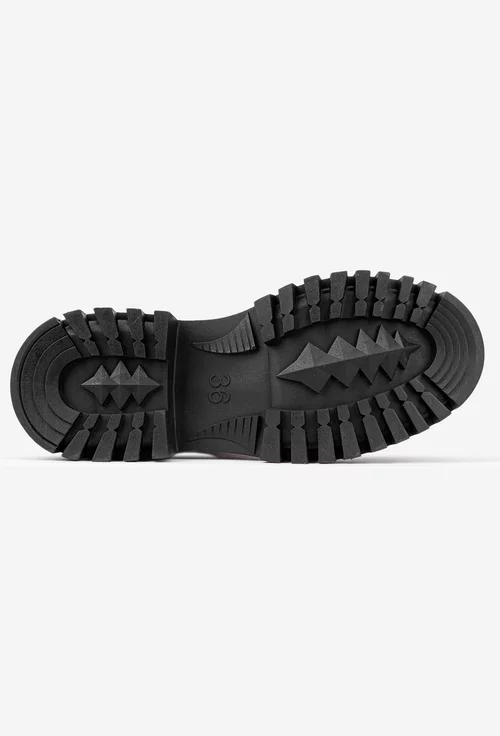 Ghete dama realizate din piele naturala burgundy