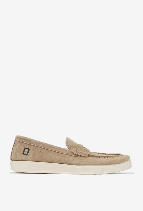 Mocasini barbati bej din piele intoarsa picture - 2