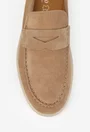 Mocasini barbati din piele intoarsa bej