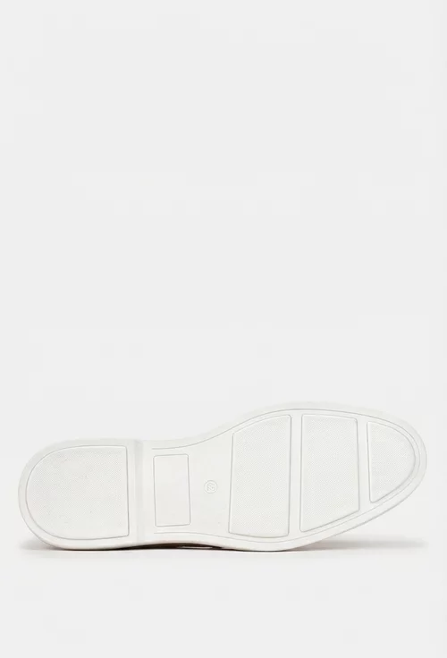 Mocasini barbati din piele intoarsa taupe cu detaliu canaf