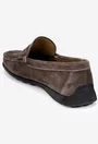 Mocasini barbati din piele nabuc grej