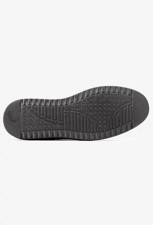 Mocasini barbati NUR din piele nabuc neagra picture - 5