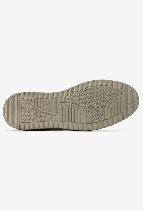 Mocasini barbati NUR din piele nabuc taupe picture - 5