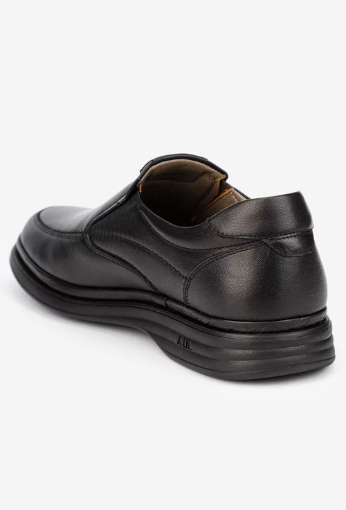 Mocasini barbati NUR negri din piele naturala picture - 4