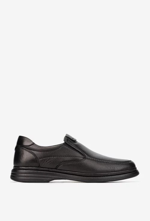 Mocasini barbati NUR negri din piele naturala picture - 3