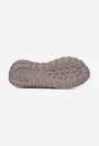 Mocasini dama albi din piele texturata cu ornament